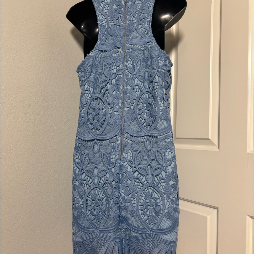 Lovers + Friends Light Blue Lace Mini Dress - Picture 10 of 13